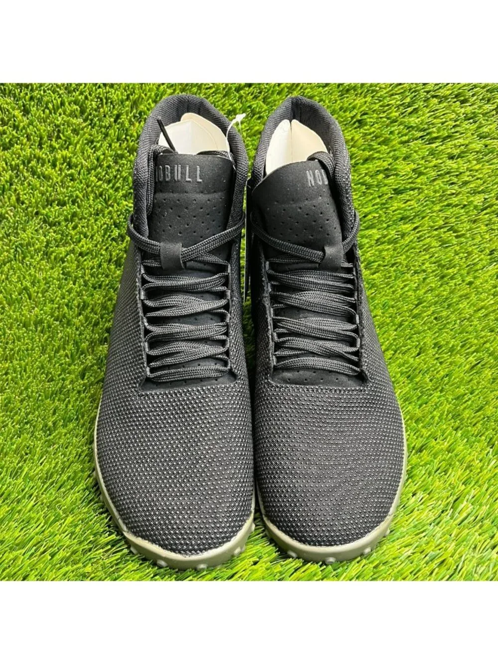 Nobull Outwork High-Top Mens Size 8 Womens 9.5 Black Gum Athletic Training Shoes